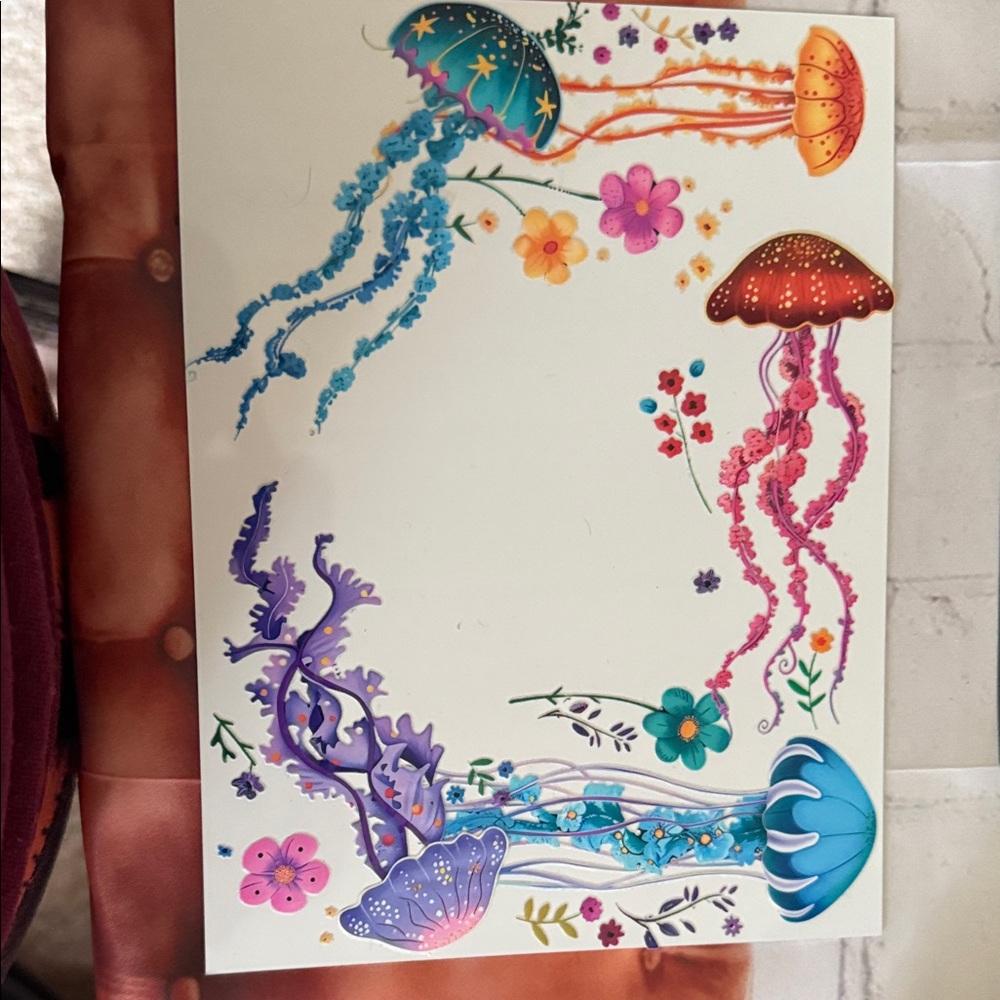 Colorful Jellyfish Wall Art Decor